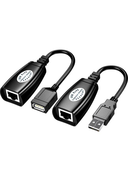 Yeni USB RJ45 Extender RJ45 USB Ek Uzatıcı CAT5E 6 Kablosu Ekleme Extensıon Extender RJ45 USB Uzatma Cat5 RJ45 CAT5E Cat6 Yama Kablosu