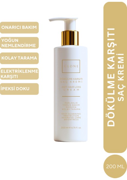 Incelmiş ve Zayıf Saçlar Için Onarıcı Saç Kremi 200ML I Yoğun Nemlendirme ve Onarıcı Bakım