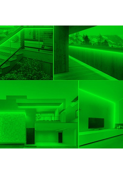 5 Metre Yeşil Işık Neon Led Şerit Dış Mekan Silikonlu Esnek Dekoratif Aydınlatma 220v Fişli Sb-6509 fırsatları