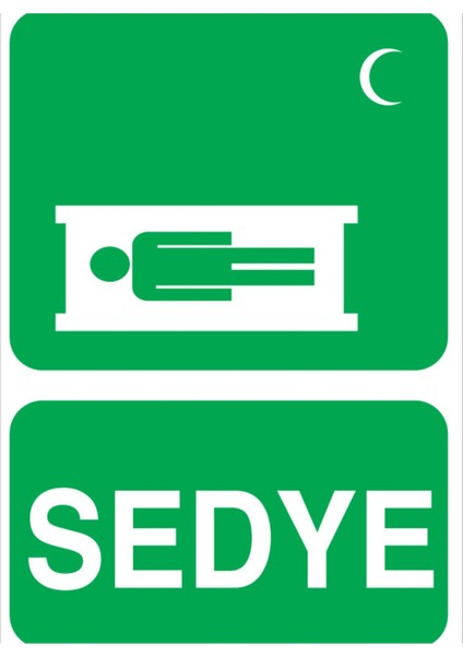 Sedye Uyarı Tabelası - 20X30 Alüminyum Kompozit Panel - Iy4