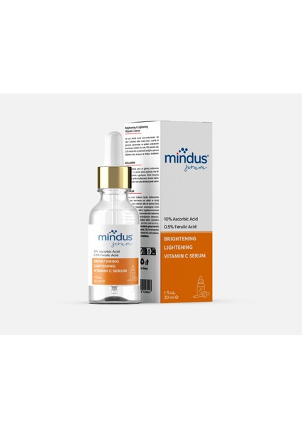 C Vitamini Ton Eşitleyici Bakım Serumu 30 ml (Ascorbic Acid 10% & Ferulic Acid 0,5%)