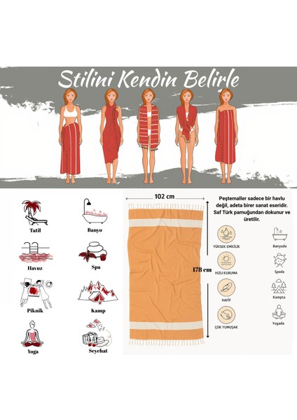 Kişiye Özel Elmas Desenli Nakışlı Peştemal Isim Yazılı Oversize Türk Plaj Havlusu Banyo Havlusu