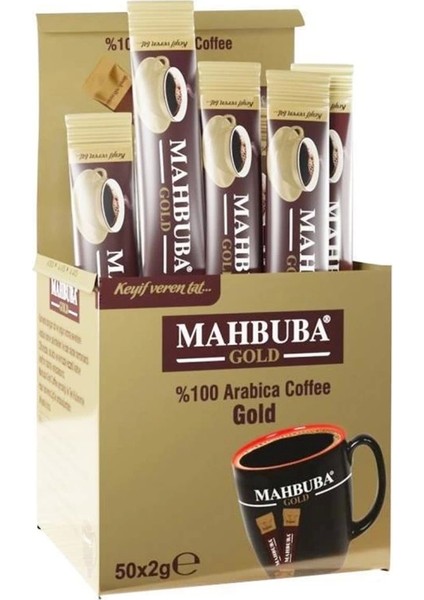 Çözünebilir %100 Arabica Hazır Gold Kahve Tam Kıvamında 48X2GR