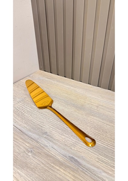 Gold Paslanmaz Çelik Gold Dilim Spatula 1 Adet Çok Amaçlı