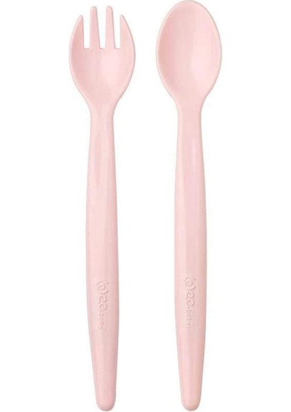 Saklama Kutulu Çatal Kaşık Seti - PEMBE