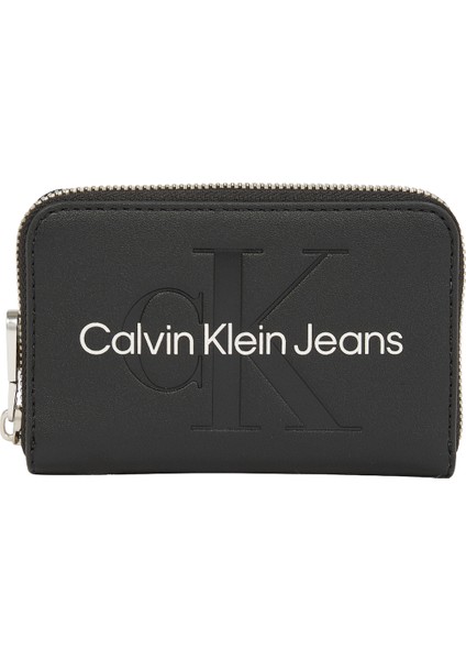 Cüzdan Kartlık Bölmeli Minimalist Stil Kadınlar İçin Siyah