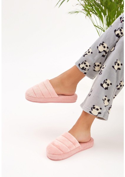 Pudra Önü Kapalı Sessiz Taban Terlik Ev Terliği modelleri