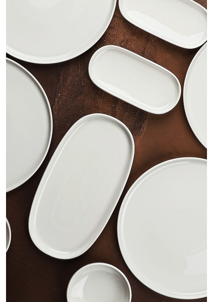 Luvia 6 Kişilik 14 Parça Sade Porselen Kahvaltı Takımı & Kahvaltı Seti Beyaz fiyatları
