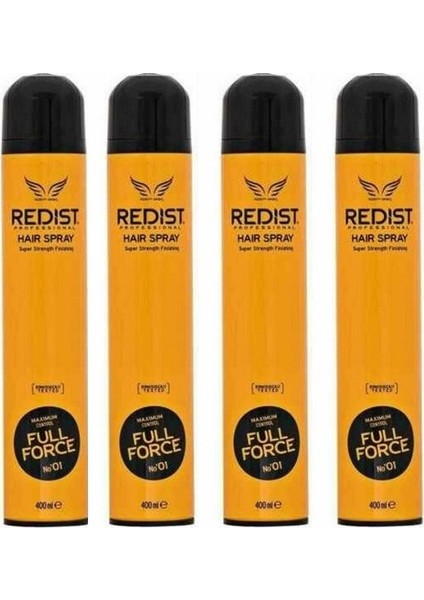 4 Adet Full Force Saç Spreyi 400 ML