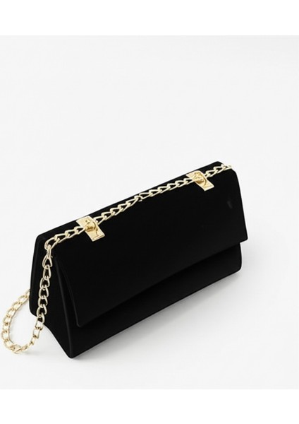 Kadın Zincir Askılı Kapaklı Süet Veya Suni Deri Abiye Çanta fırsatları