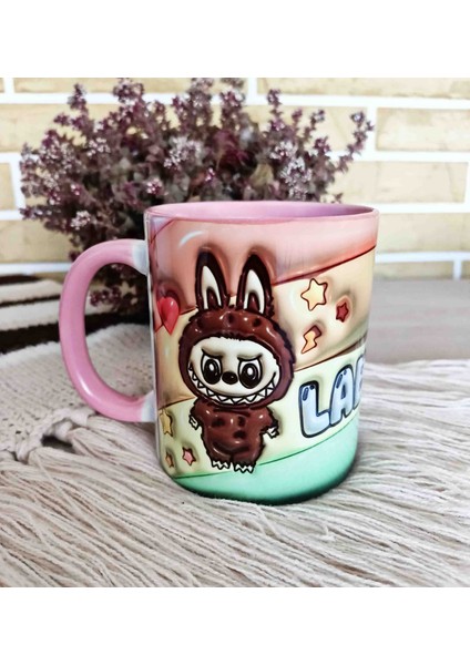 Labubu 2 Baskı Porselen Kupa