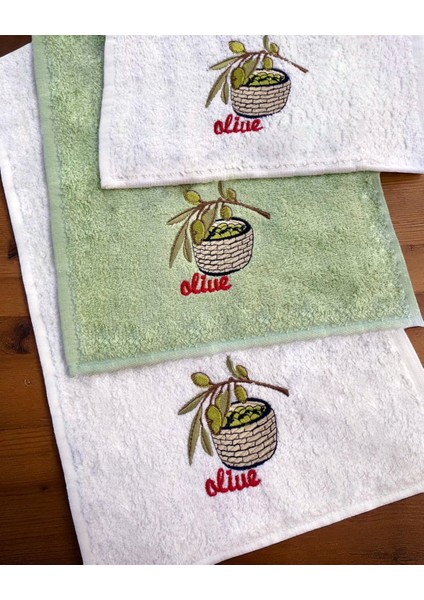 30X50 cm 3lü Mutfak Havlusu | El Havlusu | Yüz Havlusu Seti modelleri