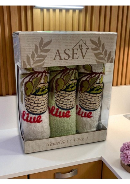 30X50 cm 3lü Mutfak Havlusu | El Havlusu | Yüz Havlusu Seti indirimleri