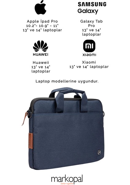Su Geçirmez Kumaş Evrak & Laptop Çantası 13" - 14" Inç MRC96