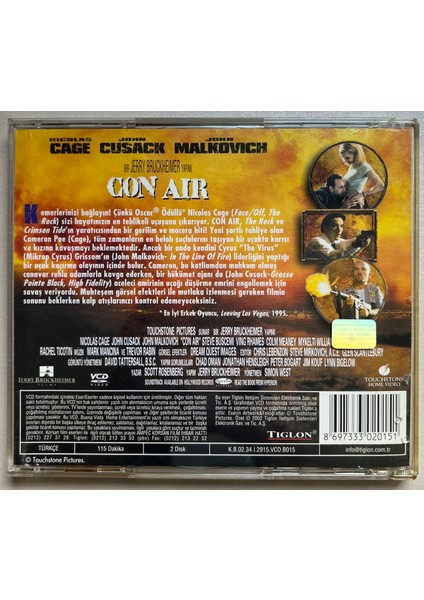 Con Air VCD (Orjnal Dönem Baskı Vcd)