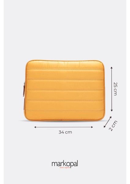 Macbook Kılıf Notebook Çanta Tablet Laptop Kılıfı 13"-13,3" Çizgili Su Geçirmez Kumaş Sarı fiyatları