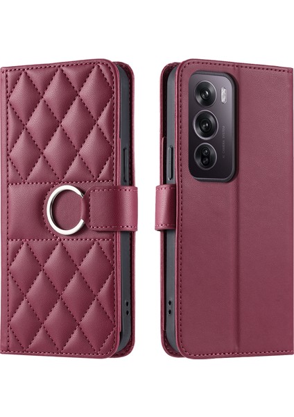 Oppo Reno 12 Pro 5g Flip Kılıf Manyetik Halka Deri Flip Ince Cüzdan Kılıfı Kart Tutucu ve Uzun Askılı (Yurt Dışından) indirimleri