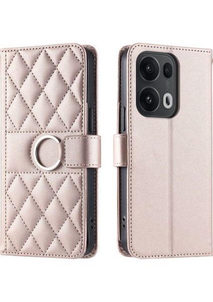 Oppo Reno 13 Pro 5g Flip Kılıf Manyetik Halka Deri Flip Ince Cüzdan Kılıfı Kart Tutucu ve Uzun Askılı (Yurt Dışından) indirimleri