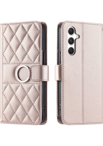Samsung Galaxy A25 5g Flip Kılıf Manyetik Halka Deri Flip Ince Cüzdan Kılıfı Kart Tutucu ve Uzun Askılı (Yurt Dışından) indirimleri