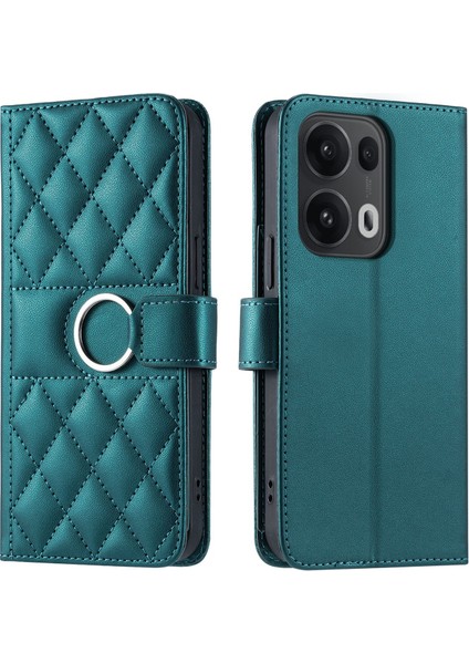 Oppo Reno 13 Pro 5g Flip Kılıf Manyetik Halka Deri Flip Ince Cüzdan Kılıfı Kart Tutucu ve Uzun Askılı (Yurt Dışından) indirimleri