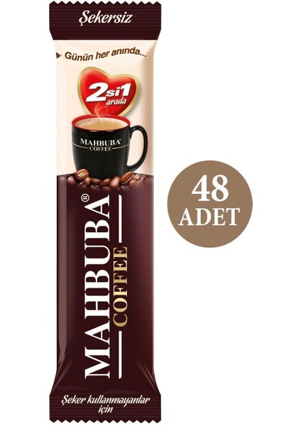 2si1 Arada Şekersiz Hazır Kahve 48X10GR