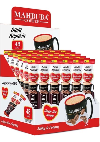 3ü1 Arada Sütlü Köpüklü Hazır Kahve 48X18 gr