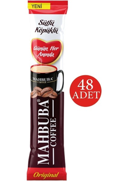 3ü1 Arada Sütlü Köpüklü Hazır Kahve 48X18 gr