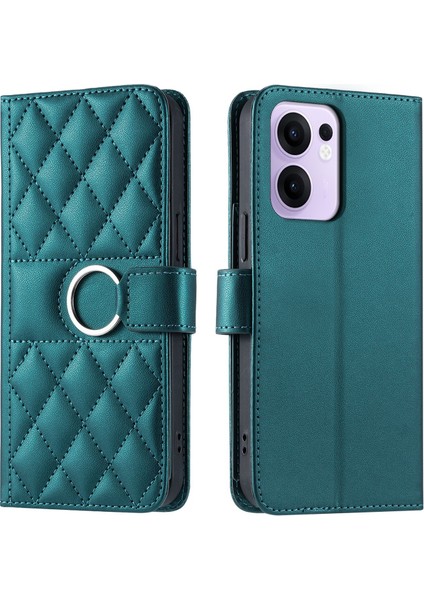 Oppo Reno 13F Flip Kılıf Manyetik Halka Deri Flip Ince Cüzdan Kılıfı Kart Tutucu ve Uzun Askılı (Yurt Dışından) indirimleri