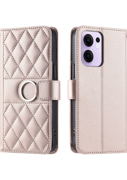 Oppo Reno 13F Flip Kılıf Manyetik Halka Deri Flip Ince Cüzdan Kılıfı Kart Tutucu ve Uzun Askılı (Yurt Dışından) indirimleri