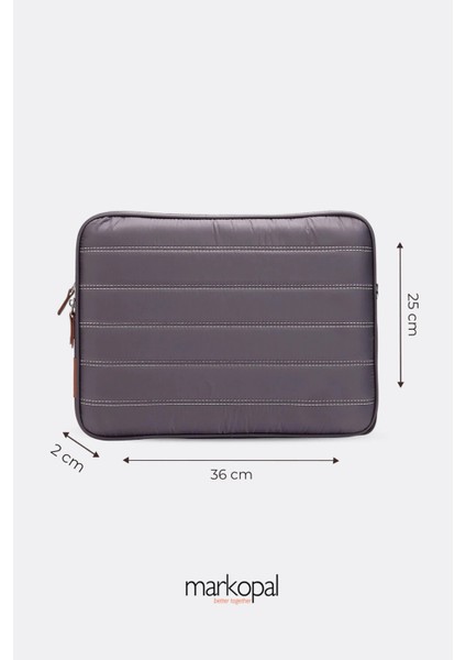 Macbook Kılıf Notebook Çanta Tablet Laptop Kılıfı 13"-13,3" Çizgili Su Geçirmez Kumaş Gri fiyatları