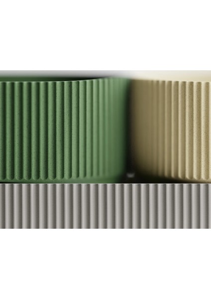 Modüler Organizer – 4’lü Set | 3D Baskı Yuvarlak Saklama Kutusu & Çiçeklik