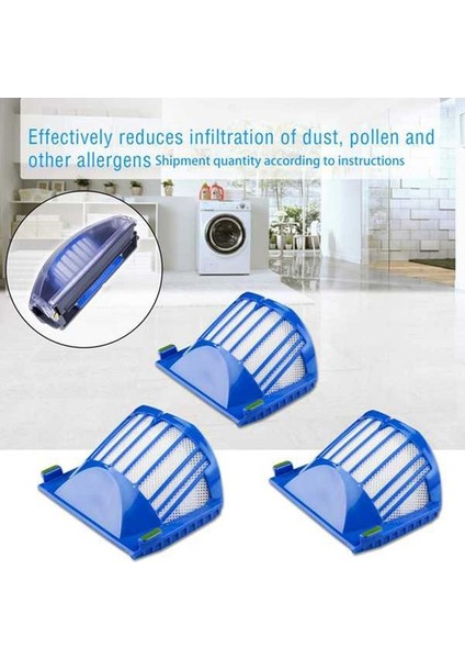 Irobot Roomba 600 Serisi Için Aerovac Filtresi 610 615 620 625 630 650 660 670 Toz Toplayıcılar Için Aksesuarlar (Yurt Dışından) modelleri