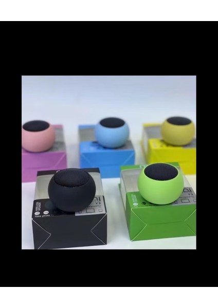 Metal Mini Bluetooth Ses Bombası Mini Boyut Yüksek Ses Performans Ambiyans Renkli Taşınabilir Farklı Renklerde Tws Uyumlu Eşleştirilebilir 2 Cihaz Hoparlör