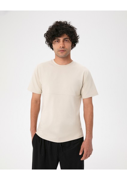 Krema Erkek Viskoz T-Shirt