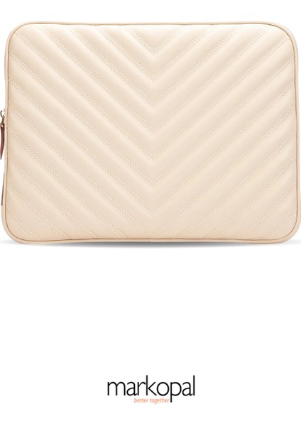 Omuz Askılı Notebook Çanta Tablet Laptop Kılıfı 13"-14" V Model Deri