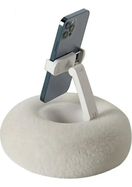 Peluş Yastık Telefon Tutucu 360 Derece Rotasyon Yüksekliği Açı Ayarlanabilir Masaüstü