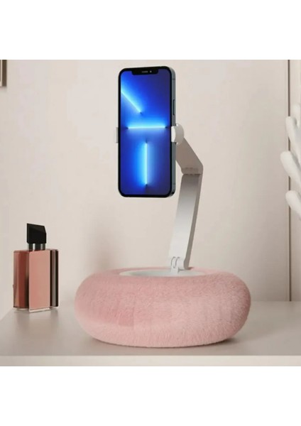 Peluş Yastık Telefon Tutucu 360 Derece Rotasyon Yüksekliği Açı Ayarlanabilir Masaüstü indirimleri