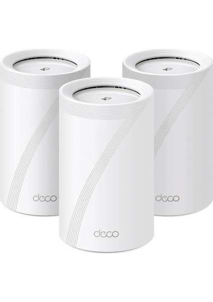 Deco BE65 (3-Pack) | Wi-Fi 7 Mesh Sistemi | BE9300 Mbps | Fiber Uyumlu | Üç Bant | AI-Roaming | 2.5 Gbps Port | 6 GHz | 200 Cihaz | WPA3 | VPN | Mobil Uygulama ile Kolay Kurulum