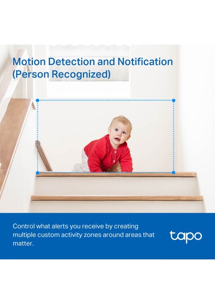 Tapo C200 | Akıllı Wi-Fi Güvenlik Kamerası | 1080P Full HD | 360° Hareket Takibi | 9m Gece Görüşü | Çift Yönlü Ses | Alarm | Bebek Ağlaması Tespiti | Bulut/SD Kart Depolama | Anlık Uyarılar