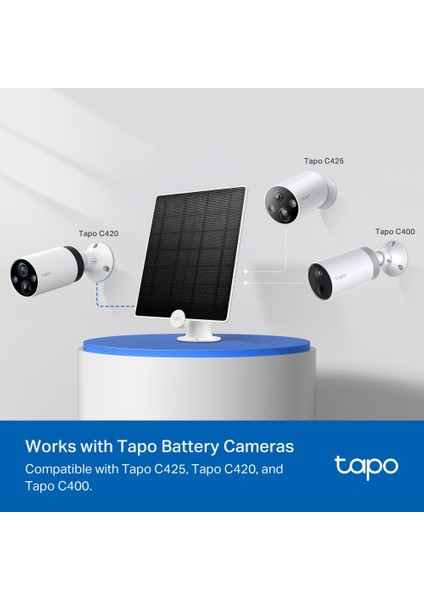 Tapo A201 | 360° Ayarlanabilir Güneş Paneli | IP65 Su ve Toz Geçirmez | 4.5W Güç | 4m Kablolu | Tapo Güvenlik Kameraları İçin Enerji Kaynağı indirimleri
