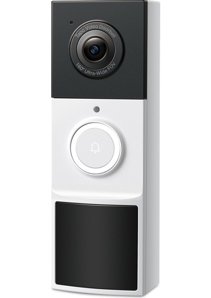 Tapo D210 | Akıllı Kapı Zili | 2K 3MP | Kablosuz | İki Yönlü Ses | IP64 Suya Dayanıklı | Renkli Gece Görüşü | Bulut & Yerel Kayıt | Alexa & Google Home Uyumlu