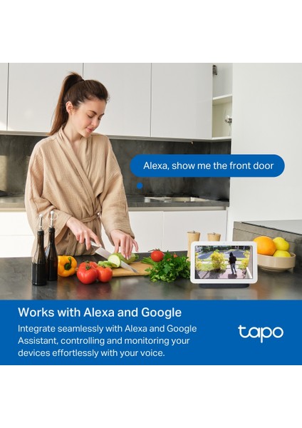 Tapo D210 | Akıllı Kapı Zili | 2K 3MP | Kablosuz | İki Yönlü Ses | IP64 Suya Dayanıklı | Renkli Gece Görüşü | Bulut & Yerel Kayıt | Alexa & Google Home Uyumlu