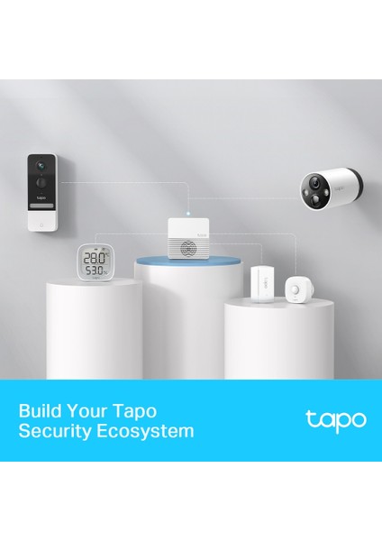Tapo H200 | Akıllı Hub | 64 Cihaz + 4 Kapı Zili/Kamera Bağlantısı | 19 Zil Sesi | Kablolamasız | MicroSD Kart Destekli | Düğme ve Sensör Kontrol | Tapo Ekosistem Hub