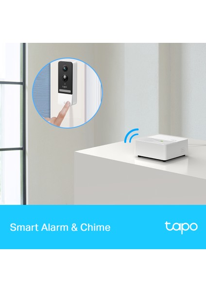 Tapo H200 | Akıllı Hub | 64 Cihaz + 4 Kapı Zili/Kamera Bağlantısı | 19 Zil Sesi | Kablolamasız | MicroSD Kart Destekli | Düğme ve Sensör Kontrol | Tapo Ekosistem Hub