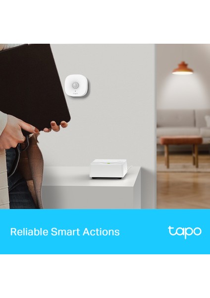 Tapo H200 | Akıllı Hub | 64 Cihaz + 4 Kapı Zili/Kamera Bağlantısı | 19 Zil Sesi | Kablolamasız | MicroSD Kart Destekli | Düğme ve Sensör Kontrol | Tapo Ekosistem Hub