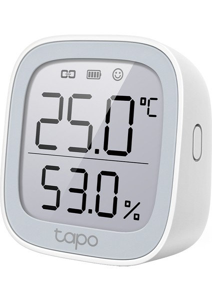 Tapo T315, Akıllı Sıcaklık ve Nem Monitörü, Ücretsiz Veri Depolama, LCD Ekran, Gerçek Zamanlı Bildirimler, Pil Dahildir, Alexa ve Google Home ile Çalışır, Tapo Hub Gereklidir Ayrıca Satılır