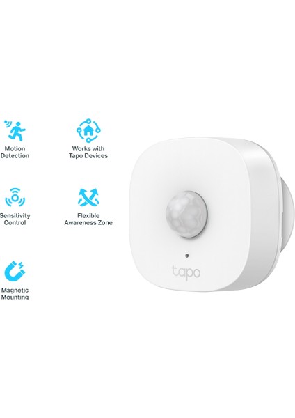 Tapo T100 | Akıllı Hareket Sensörü | Hassasiyet Kontrolü | Pil Dahil | Kolay Kurulum | Alexa ile Çalışır | Diğer Tapo Ürünleri ile Aksiyon Tetikleme | Tapo Hub Gereklidir Ayrıca Satılır