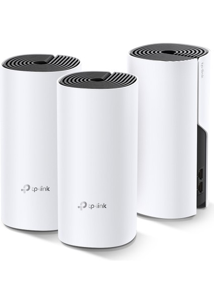 Deco M4 (3-Pack) | Wi-Fi 5 Mesh Sistemi | AC1200 Mbps Hız | Fiber Uyumlu | Çift Bant | Gigabit Port | 100 Cihaz | 370 m² Kapsama Alanı | WPA3 | Mobil Uygulama ile Kolay Kurulum