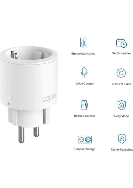 Tapo P115 (4-Pack) | Mini Akıllı Wi-Fi Priz | Enerji İzleme | Uzaktan Kontrol | Alexa ve Google Home Uyumlu | Cihaz Paylaşımı | Kolay Kurulum | Hub Gerektirmez
