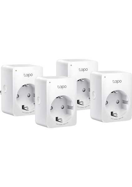 Tapo P100(4-pack) | Akıllı Mini Wi-Fi Priz | Uzaktan Kontrol | Alexa ve Google Home Uyumlu | Cihaz Paylaşımı | Zamanlama Özelliği | Kolay Kurulum | Hub Gerektirmez